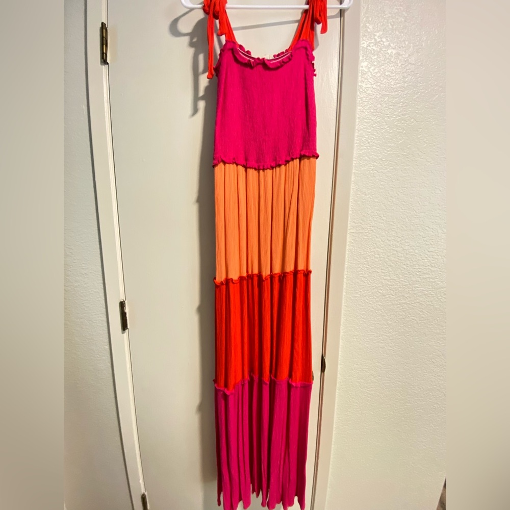 Maxi dress Sunmer dress fuchsia dress